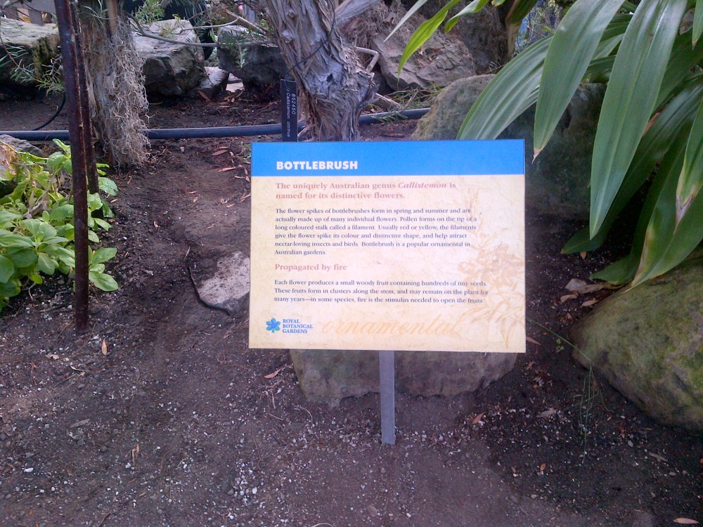 Informational signs were very helpful. 