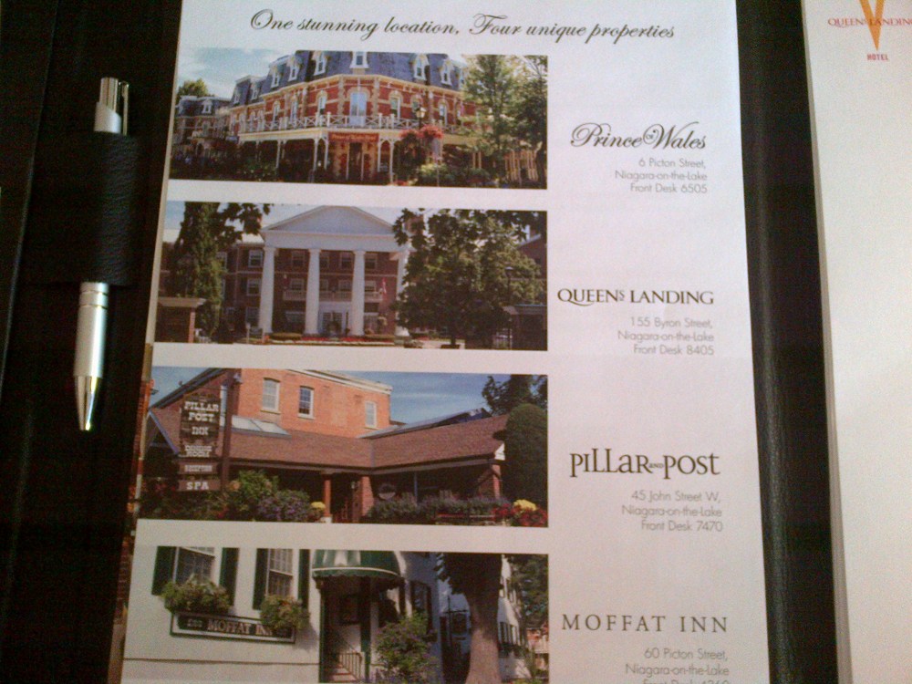 Vintage Hotels owns most of the hotel-style amenities in Niagara-on-the-Lake. 