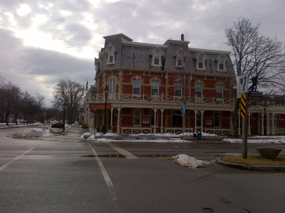 On the main street of Niagara-on-the-Lake. 