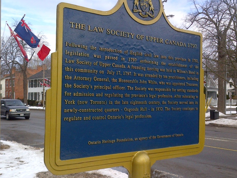 A historical plaque. 