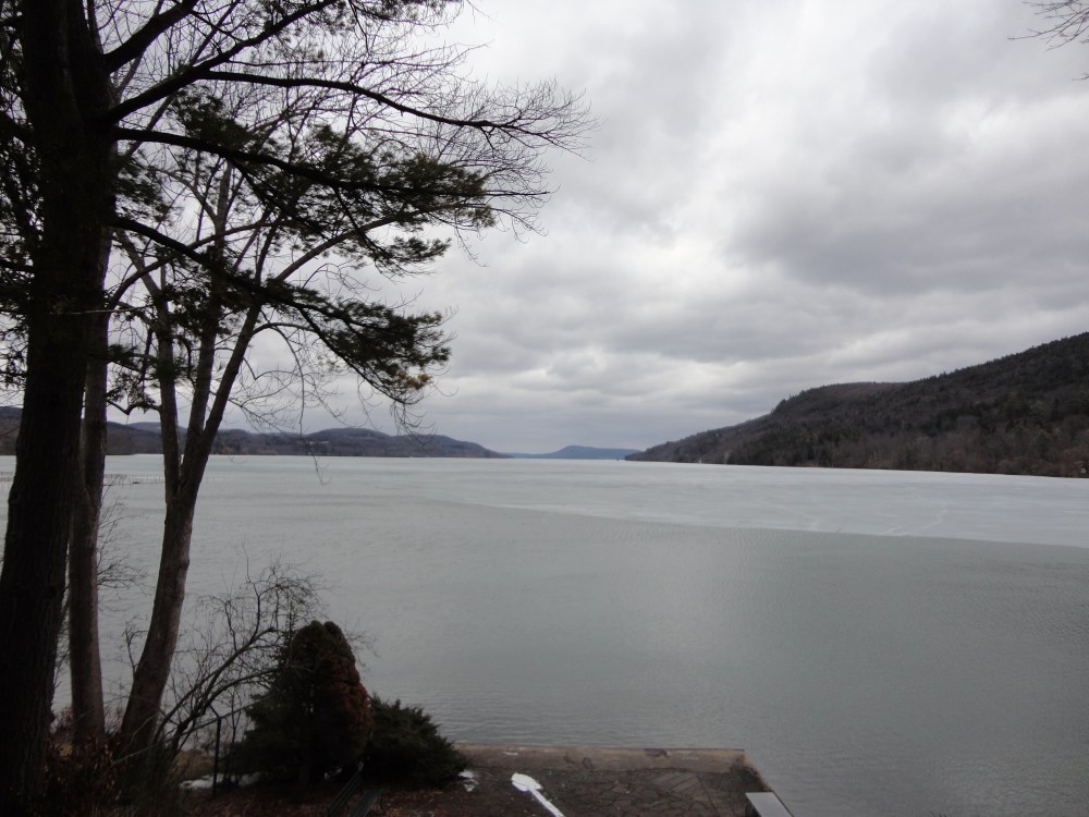 Looking out over Otsego Lake. 