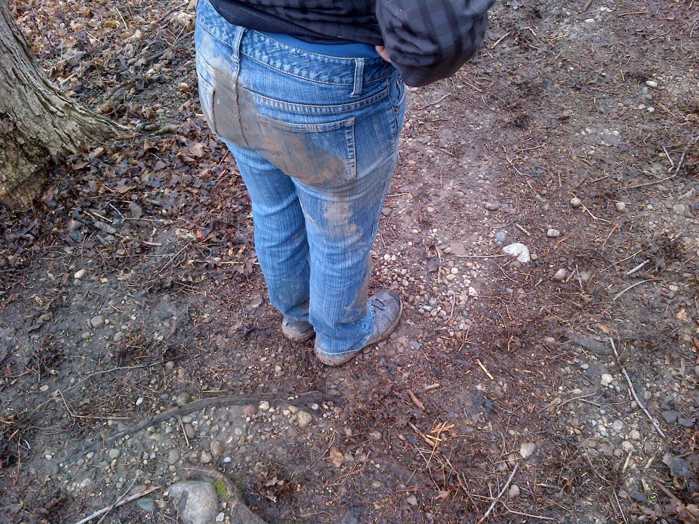 The result of an overzealous jump. 