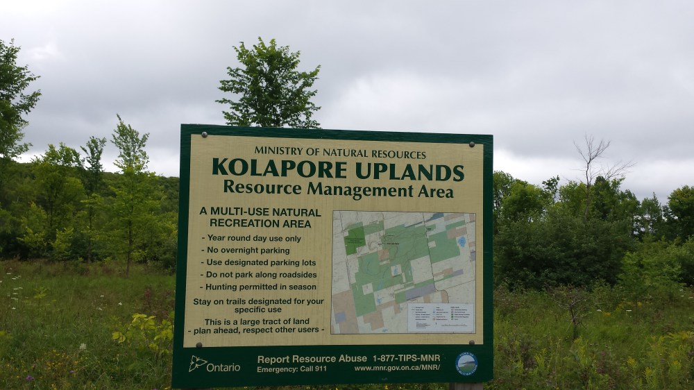 Sign at the entrance. 