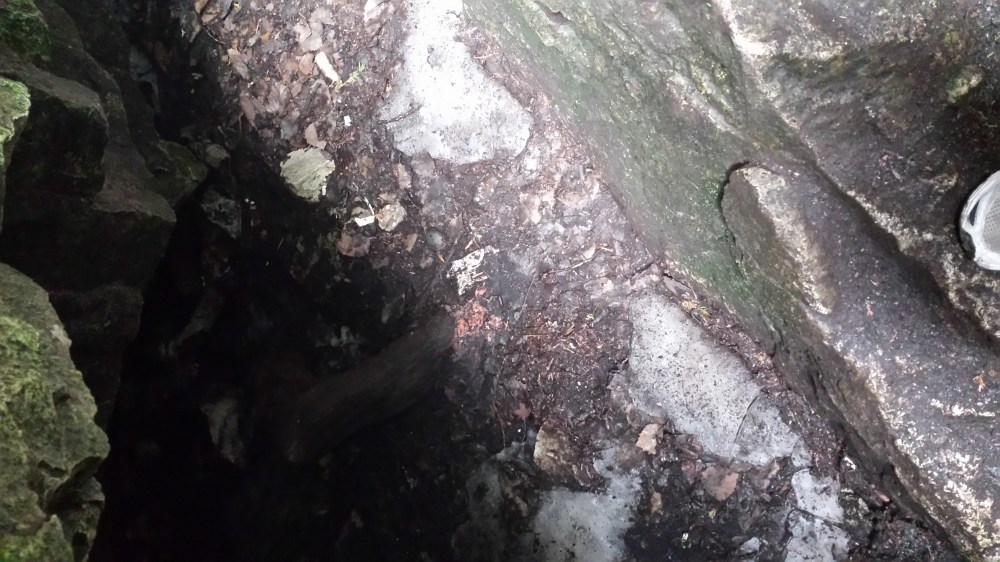 That's ice in August in one of the caves!