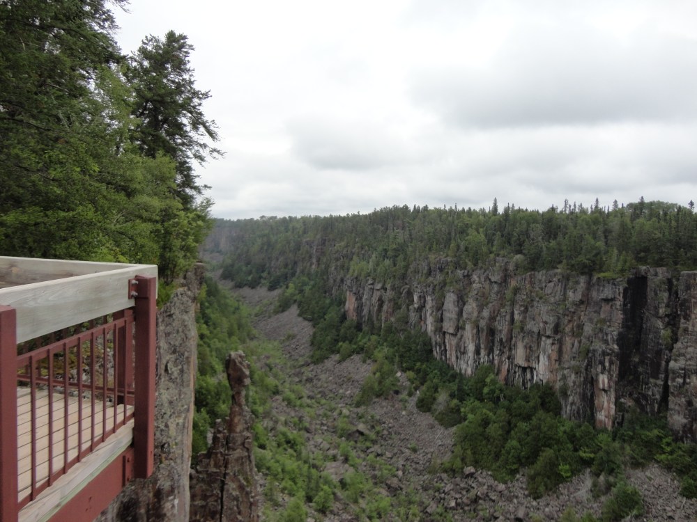 "Pods" overlooking the canyon. 