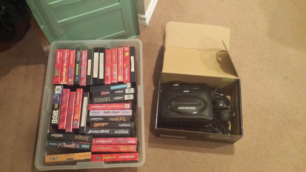 Everything stored up in boxes over the years. 