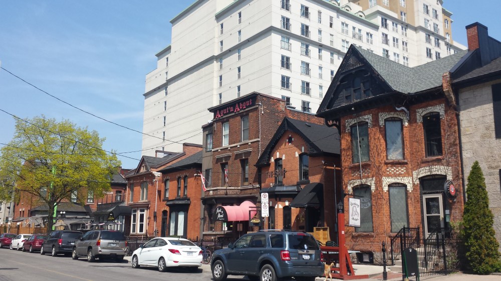 A street full of restaurant patio options!